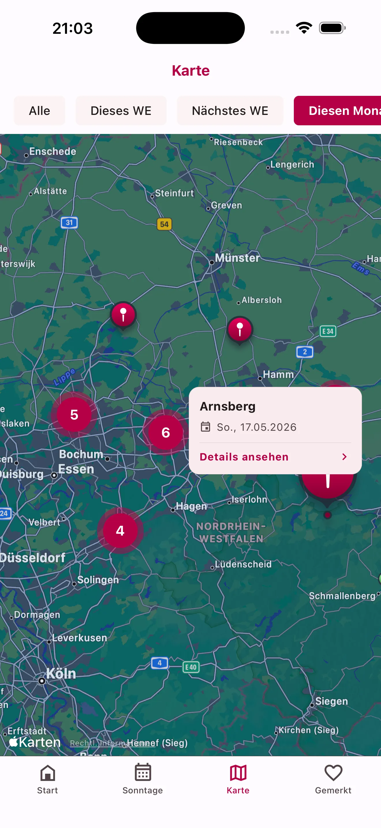 Kartenansicht