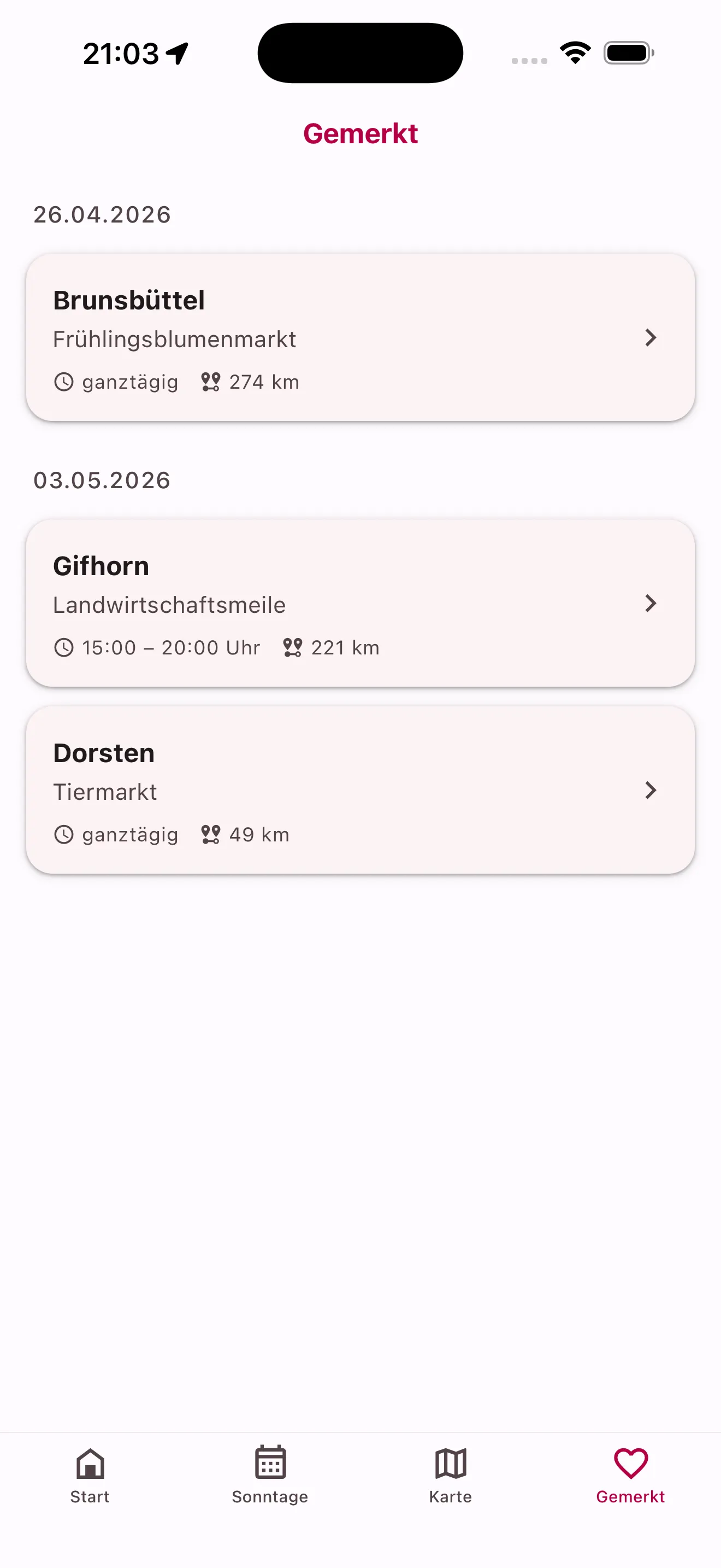 Gemerkt